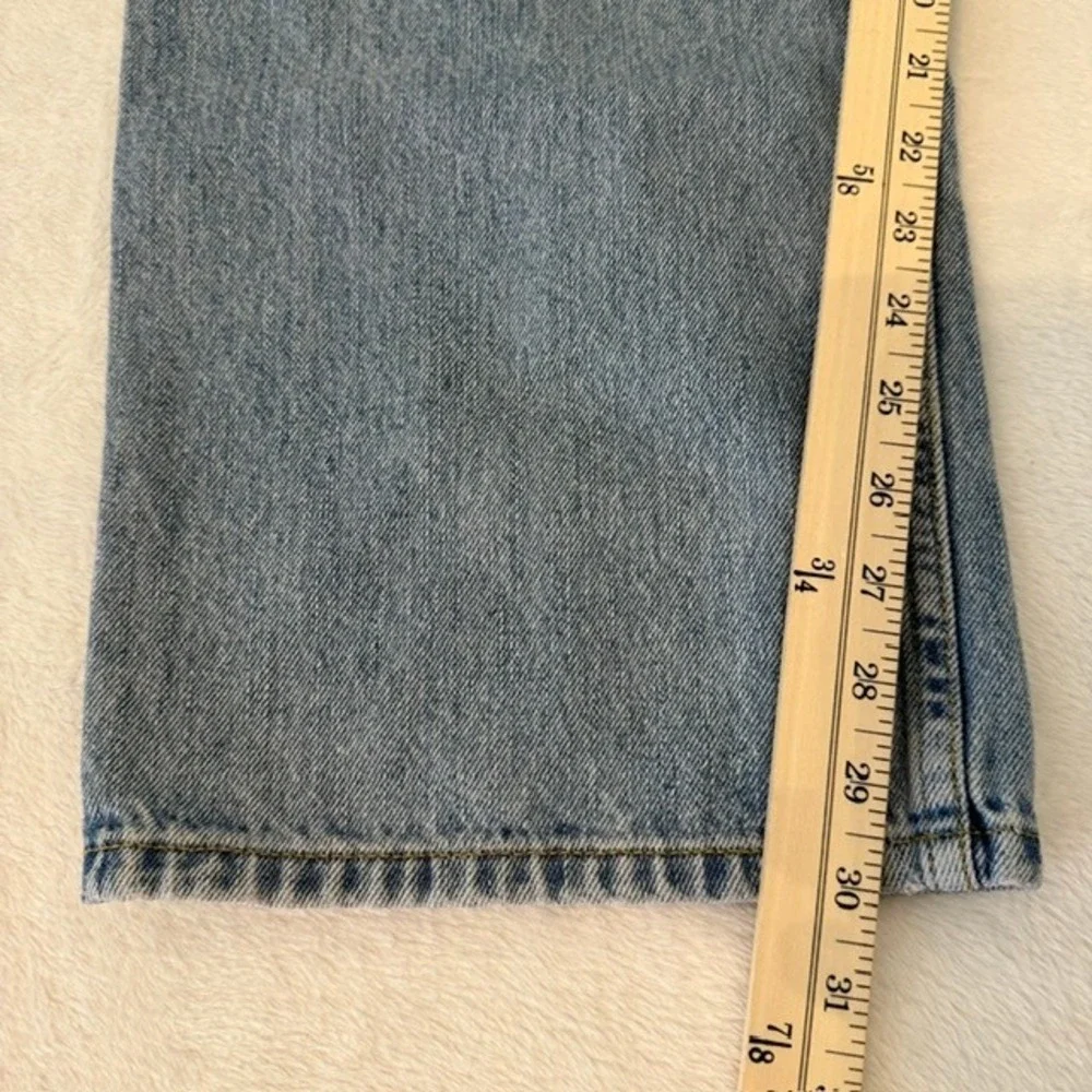 Levi's 505 Regular Fit Jeans Light Stonewash Blue Denim W42 L32